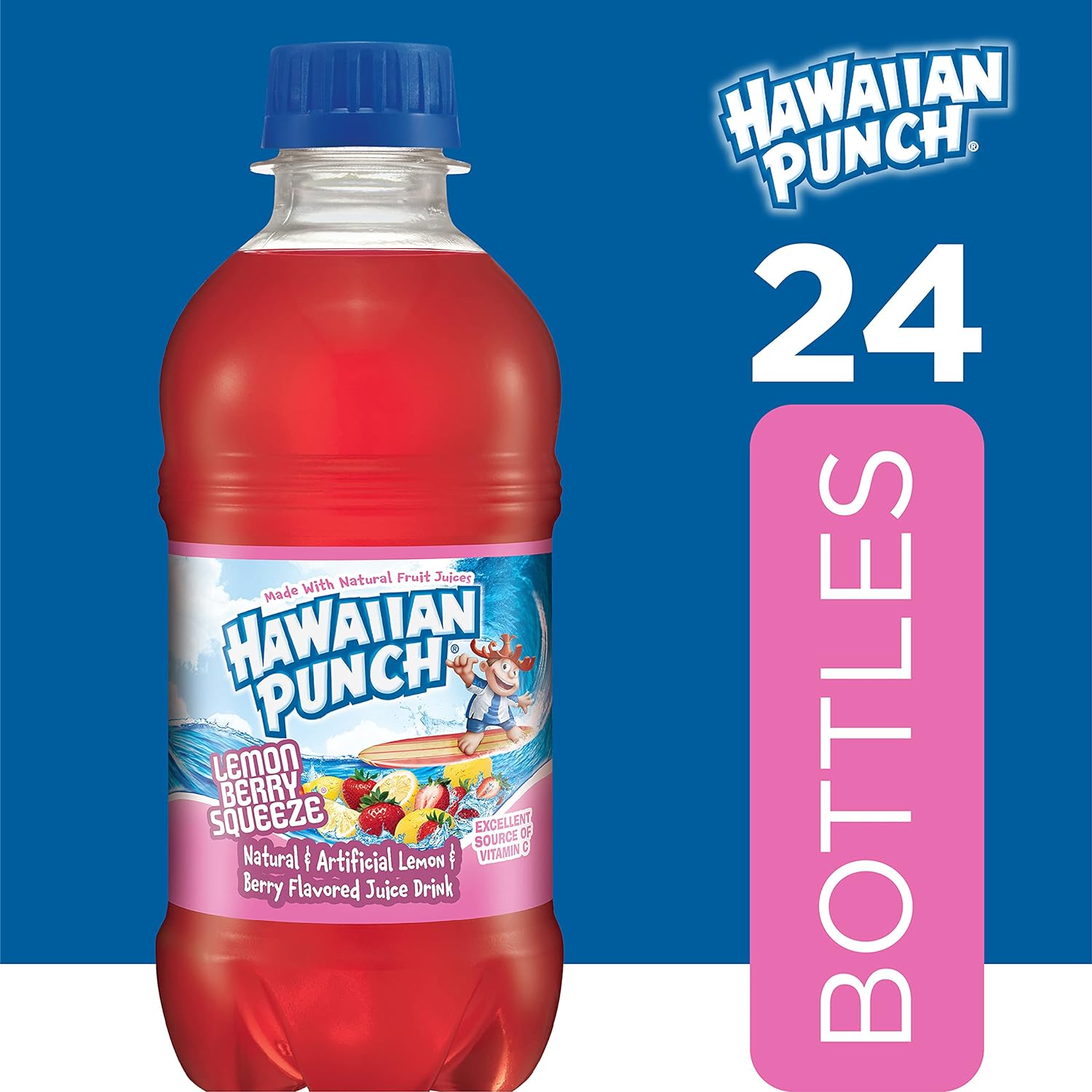 Hawaiian Punch Fruit Juicy Red, 10 Fluid Ounce Bottle, 6 Count (Pack of 4) - Image 3